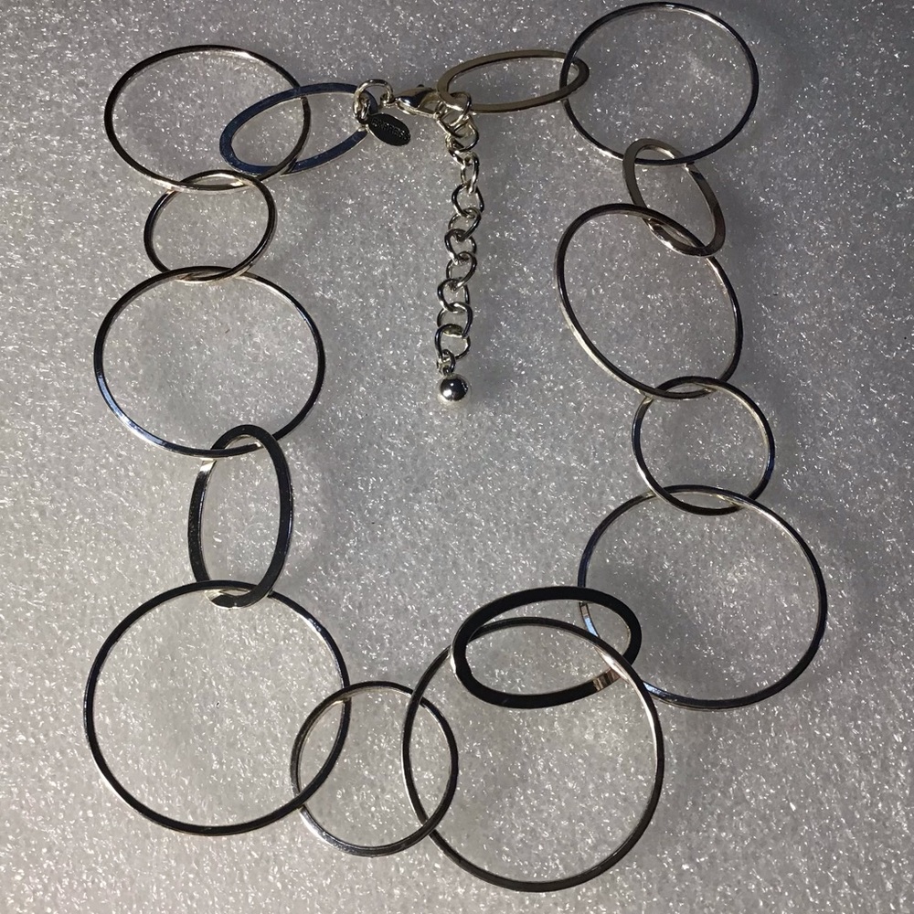 Express Silver Circle Necklace 📿
